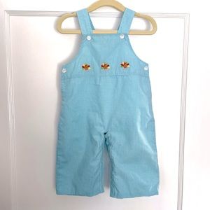 Thanksgiving Turkey 12M boys Blue Longall